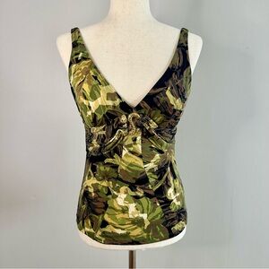 Vintage Cache Snake Charmer Embellished Cami Top Size M